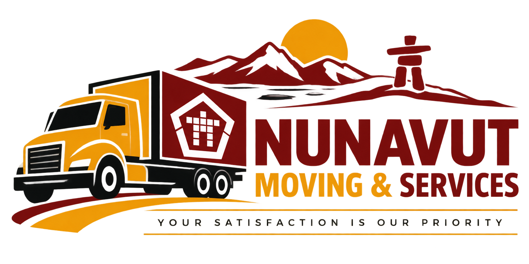 Nunavut Moving & Services branded truck